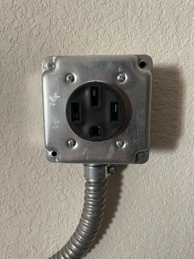 NEMA 14-50 outlet installed for Electrical Panel Upgrade in Gallipolis